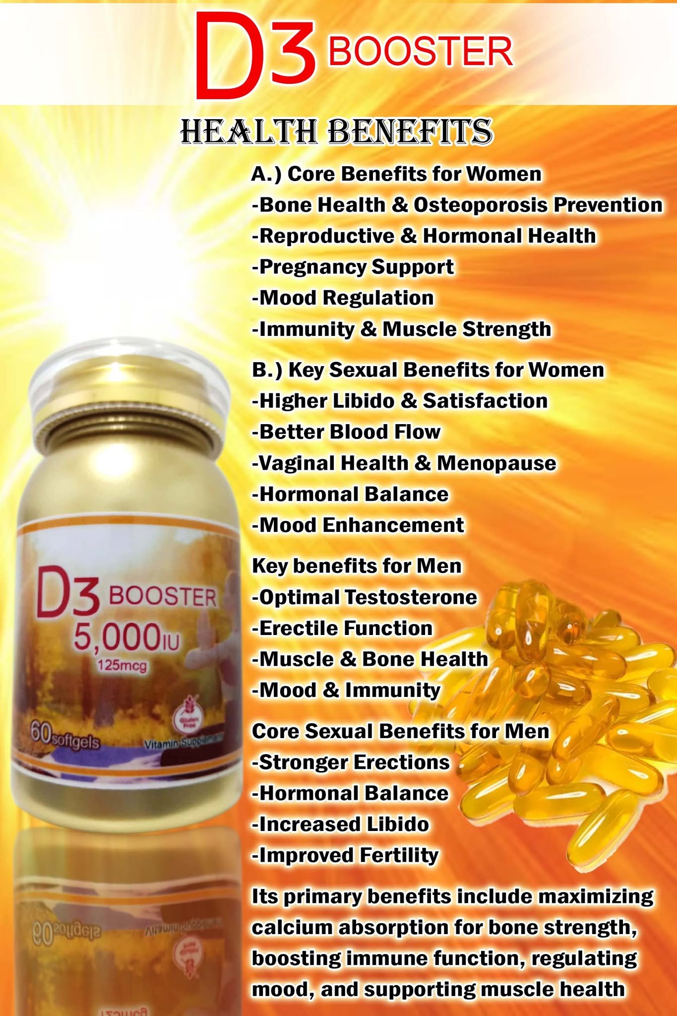 D3 BOOSTER 60softgels (2PV)