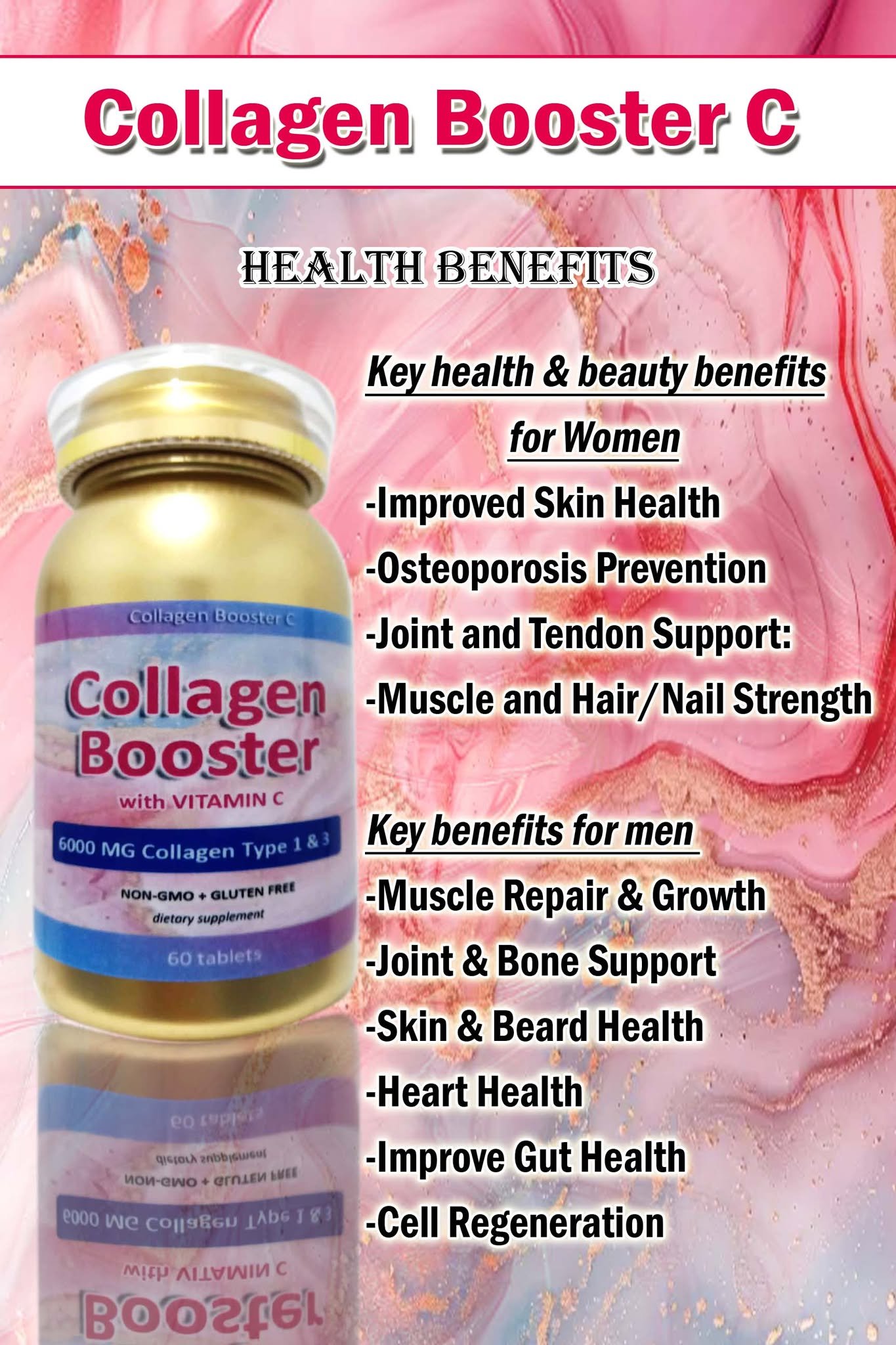 COLLAGEN BOOSTER-C 60Tablets (2Pv)